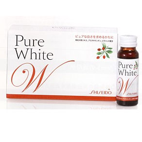 Shiseido Pure White W สูตรน้ำ + Wolfberry Extract เพิ่อผิวขาวแบบเข้มข้น